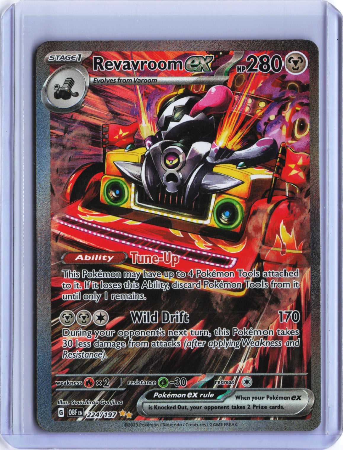 Revavroom ex Special Illustration Rare SV03: Obsidian Flames 224/197 NM