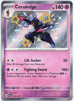 Ceruledge - Shiny Rare SV: Paldean Fates 162/091 NM