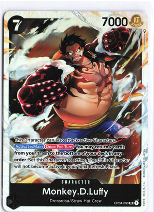 Monkey.D.Luffy (090) SR Kingdoms of Intrigue OP04-090 NM