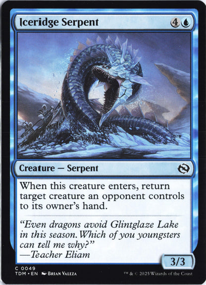 Iceridge Serpent C Tarkir: Dragonstorm 49 NM