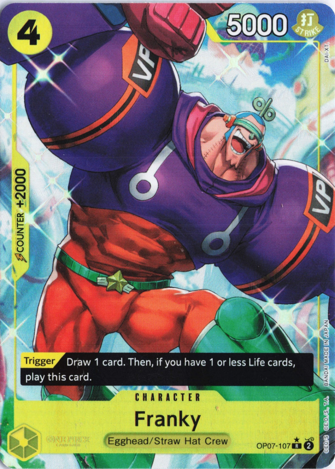 Franky (Parallel) R 500 Years in the Future OP07-107 NM