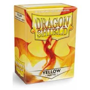 Dragon Shield: Matte Yellow Card Sleeves - 100 Count