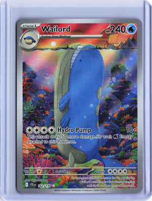 Wailord - Illustration Rare SV09: Journey Together 162/159 NM