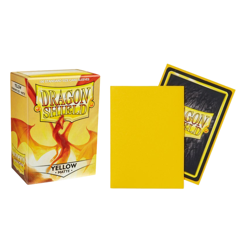 Dragon Shield: Matte Yellow Card Sleeves - 100 Count