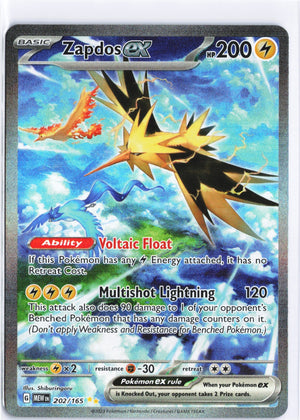 Zapdos ex Special Illustration Rare SV: Scarlet & Violet 151 202/165 NM