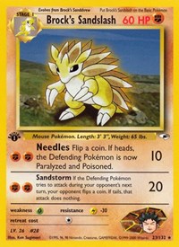 Brock's Sandslash - Gym Heroes - 023/132