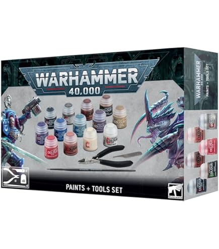 Games Workshop Warhammer 40K Paints + Tools Set