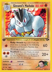 Giovanni's Machoke - Gym Challenge - 042/132