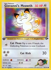 Giovanni's Meowth (74) - Gym Challenge - 074/132