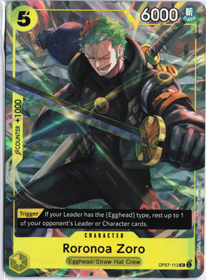 Roronoa Zoro (Illustration Box Vol.3) UC One Piece Promotion Cards OP07-113 NM