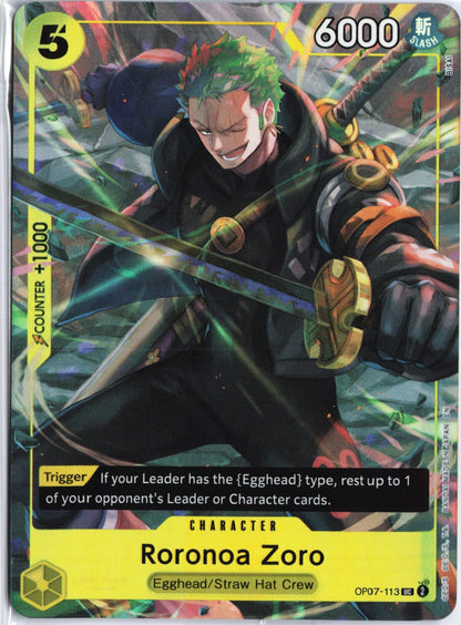 Roronoa Zoro (Illustration Box Vol.3) UC One Piece Promotion Cards OP07-113 NM