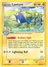Team Aqua's Lanturn - EX Team Magma vs Team Aqua - 28/95