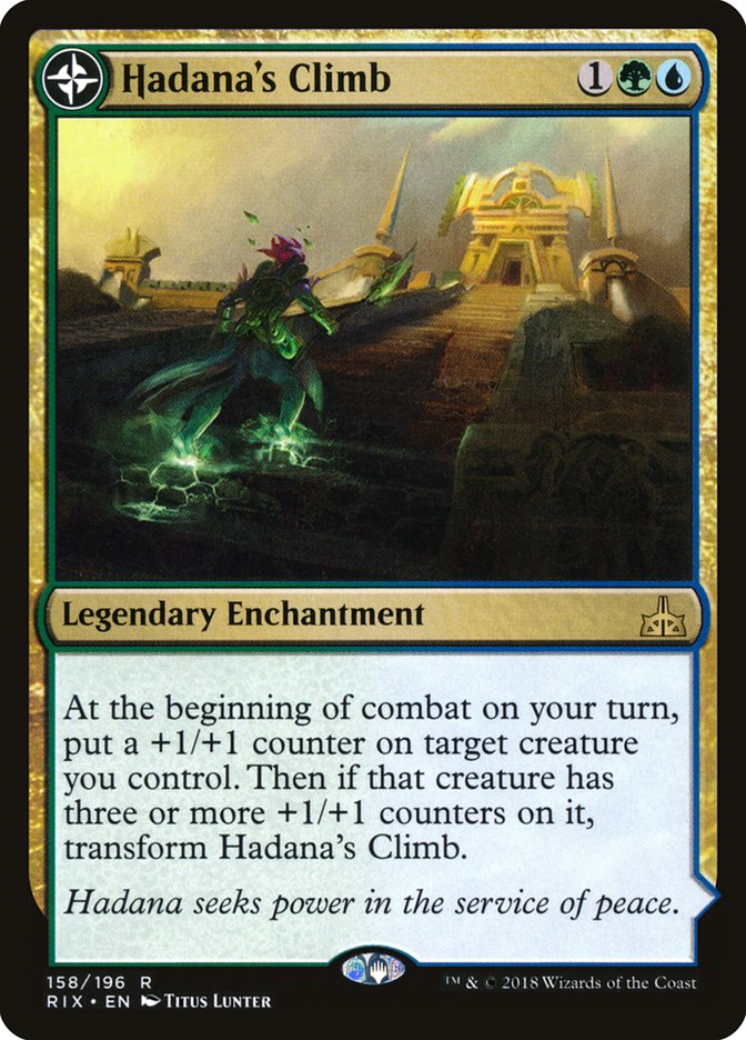 Hadana's Climb // Winged Temple of Orazca - Rivals of Ixalan #158
