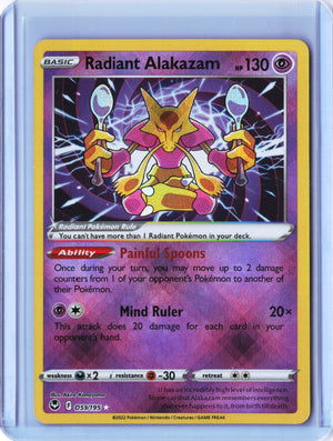 Radiant Alakazam Radiant Rare SWSH12: Silver Tempest 059/195 NM