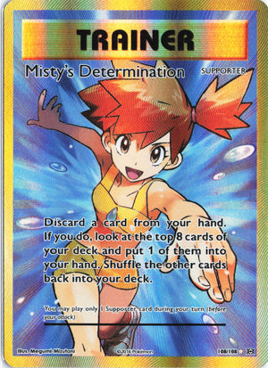 Misty's Determination (Full Art) Ultra Rare XY - Evolutions 108/108 NM