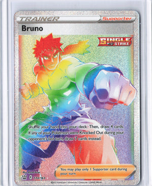 Bruno (Secret) Secret Rare SWSH05: Battle Styles 172/163 NM