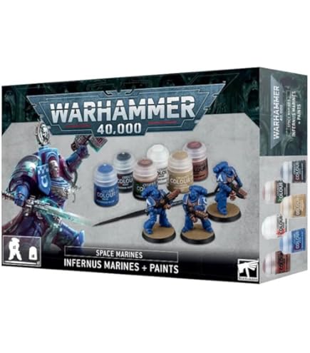 Games Workshop Warhammer 40,000: Infernus Space Marines + Paints Set