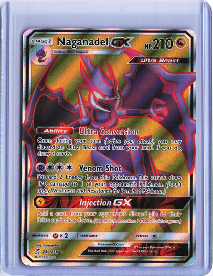 Naganadel GX (Full Art) Ultra Rare SM - Unified Minds 230/236 NM