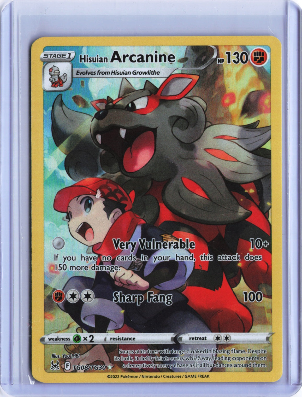 Hisuian Arcanine Ultra Rare SWSH11: Lost Origin Trainer Gallery TG08/TG30 NM
