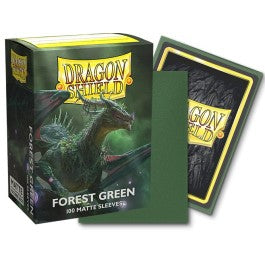 Dragon Shield Sleeves: Standard Matte - Forest Green 100CT