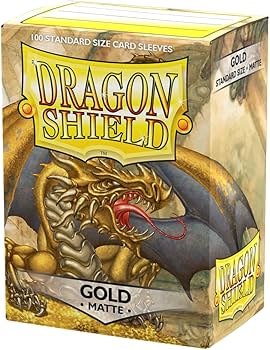 Dragon Shield: Matte Gold - 100 Card Sleeves