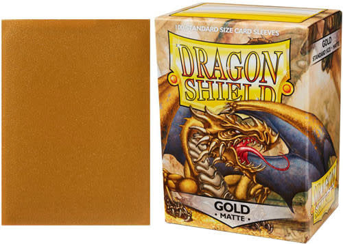 Dragon Shield: Matte Gold - 100 Card Sleeves