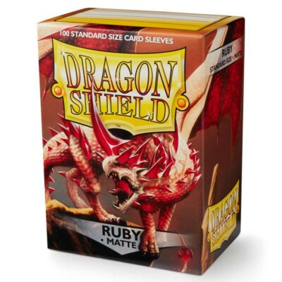 Dragon Shield: Matte Ruby - 100 Ct. Box