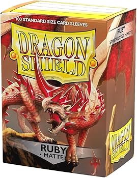 Dragon Shield: Matte Ruby - 100 Ct. Box