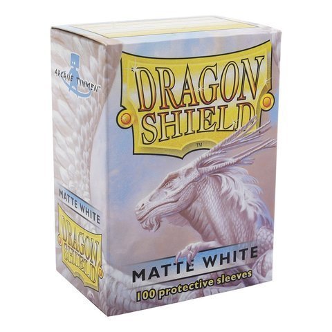 Dragon Shield: Matte White - 100 Ct. Box