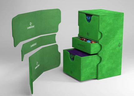 GameGenic Stronghold 200+ XL Green Convertible Deck Case