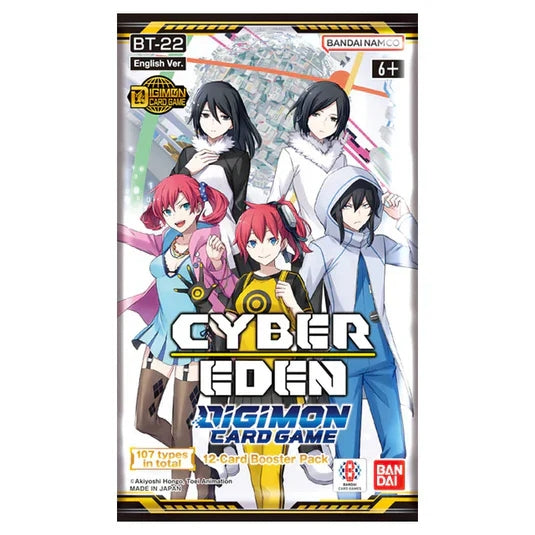 Bandai Digimon: Cyber Eden BT22 Trading Card Game Booster Pack