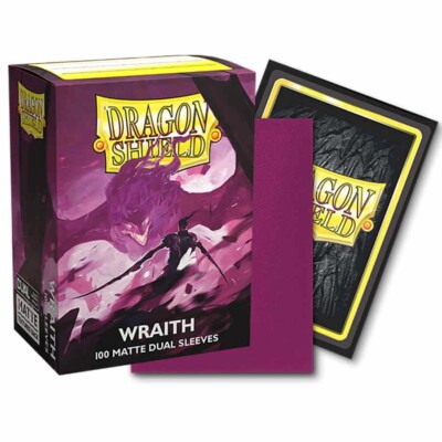 Dragon Shield: Dual Matte Wraith Purple Sleeves, 100-Pack