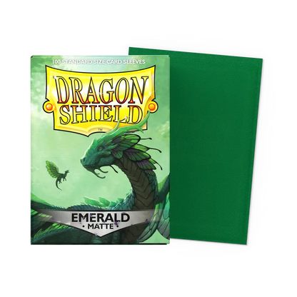 Dragon Shield: Emerald (100) - Matte