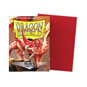 Dragon Shield: Ruby (100) - Matte