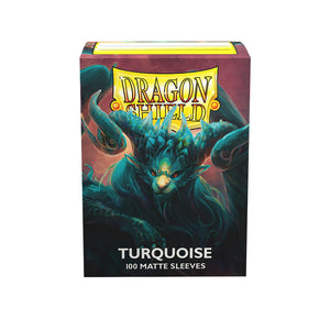 Arcane Tinmen Dragon Shield Matte Turquoise Standard Size Card Sleeves 100ct