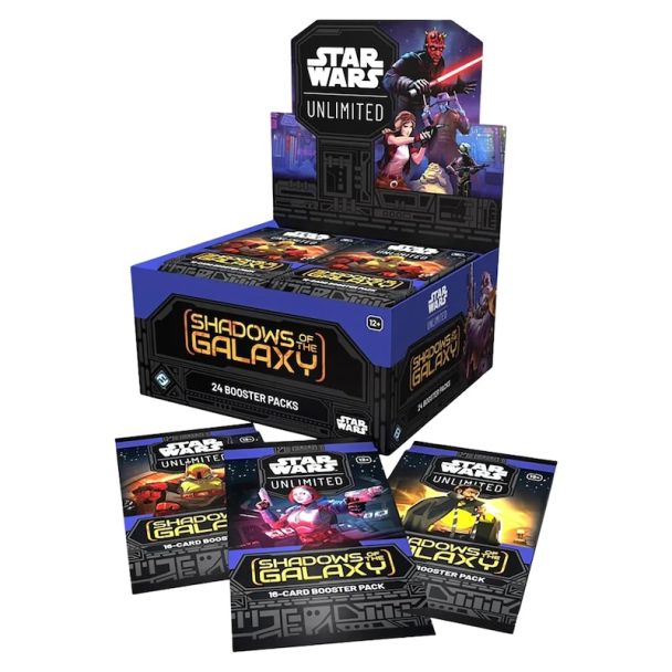 Star Wars: Unlimited Shadows of the Galaxy Booster Box, Pack of 24