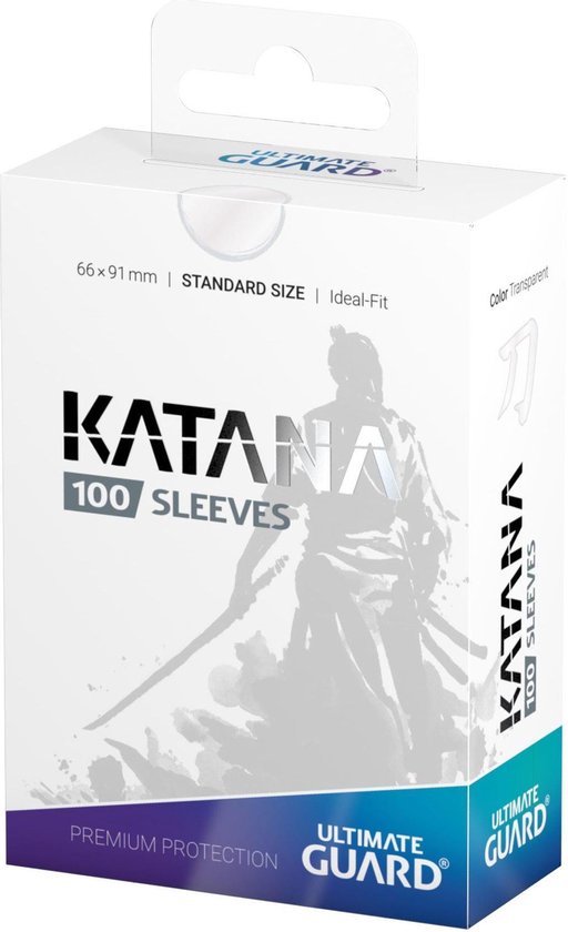 Ultimate Guard: Katana Sleeves Standard Size Transparent 100 Pack