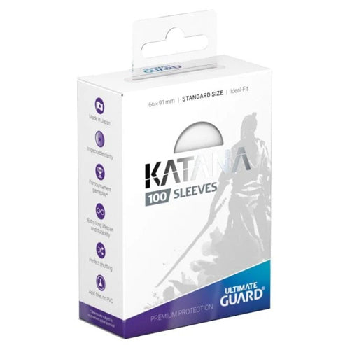 Ultimate Guard: Katana Sleeves Standard Size Transparent 100 Pack
