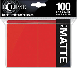 Ultra Pro: Eclipse Deck Protector Sleeves Pro Matte Standard - Red (100 Count)