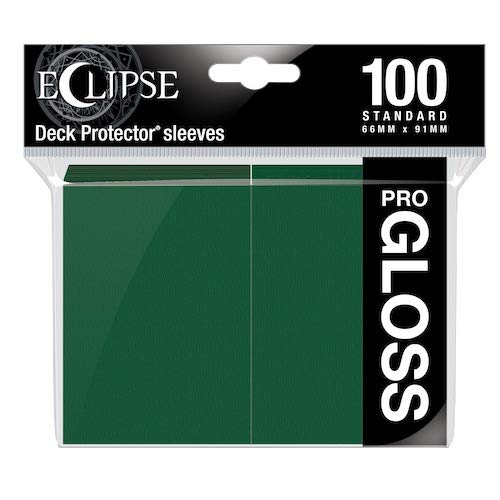 Ultra Pro: Eclipse Gloss Deck Protector, Forest Green - 100 ct