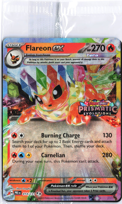 Flareon ex - (Prismatic Evolutions Stamp) Promo 