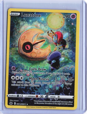 Lunatone Ultra Rare Crown Zenith: Galarian Gallery GG11/GG70 NM