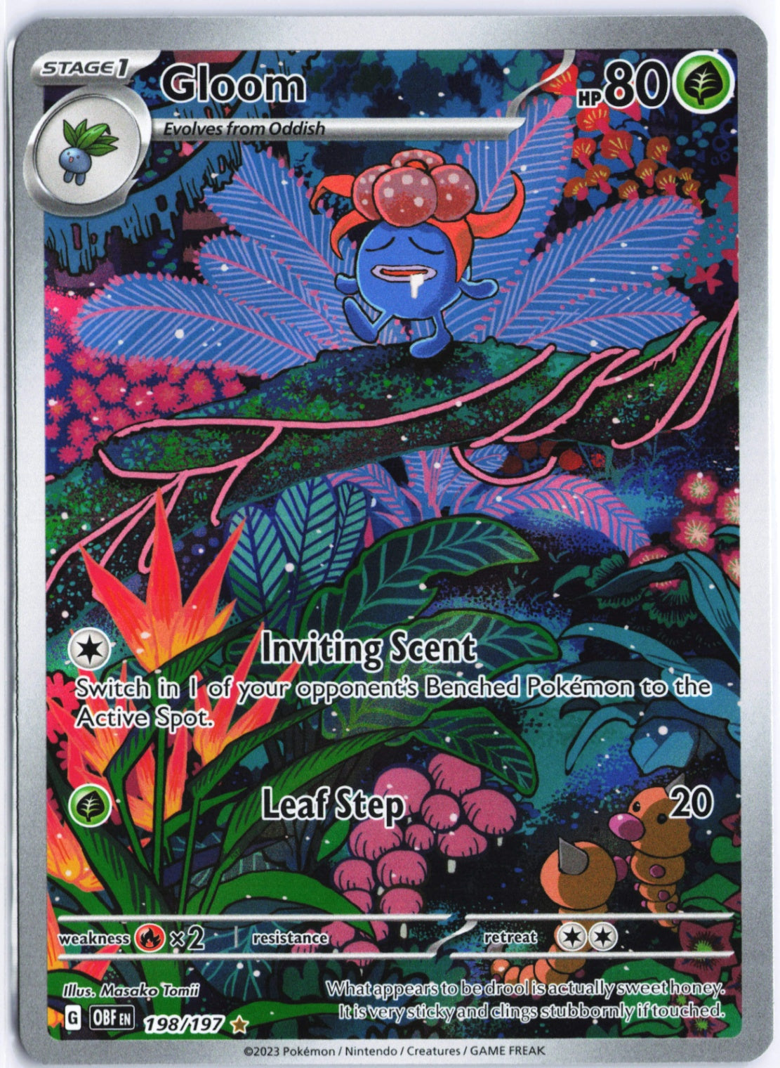 Gloom Illustration Rare SV03: Obsidian Flames 198/197 NM