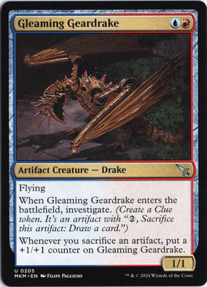 Gleaming Geardrake U Murders at Karlov Manor 205 NM