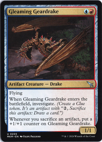 Gleaming Geardrake U Murders at Karlov Manor 205 NM