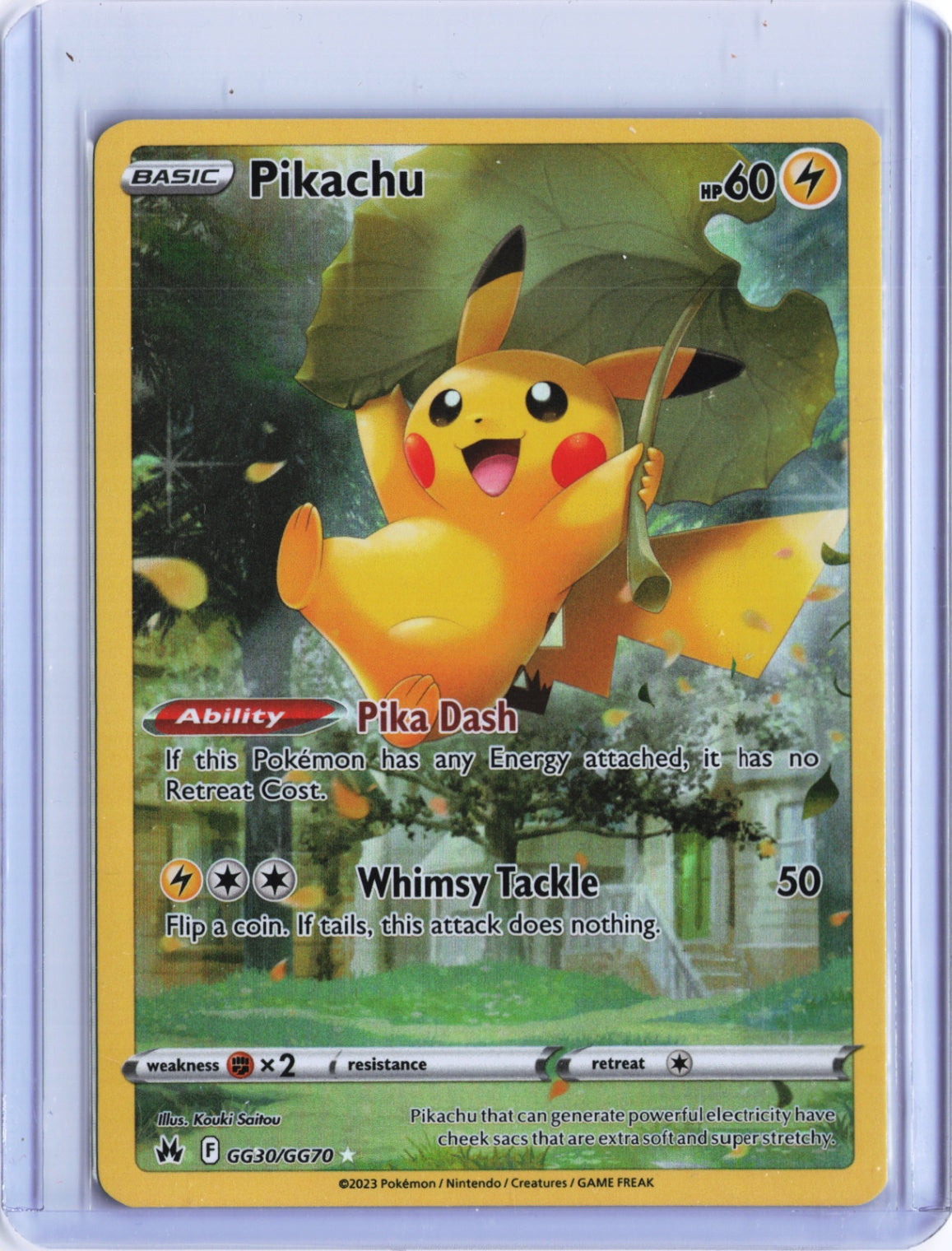 Pikachu Ultra Rare Crown Zenith: Galarian Gallery GG30/GG70 NM