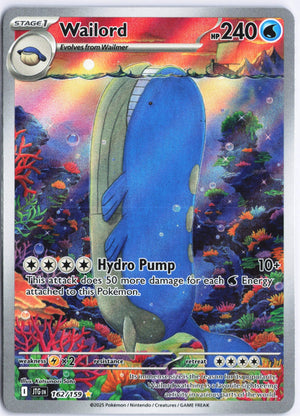 Wailord Illustration Rare SV09: Journey Together 162/159 NM