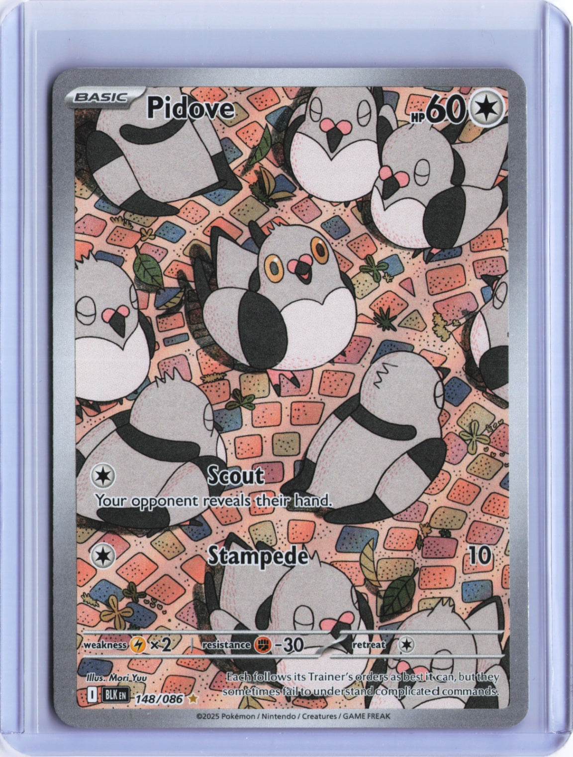 Pidove Illustration Rare SV: Black Bolt 148/086 NM