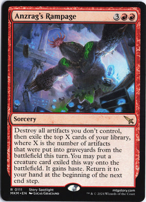Anzrag's Rampage R Prerelease Cards 111 NM