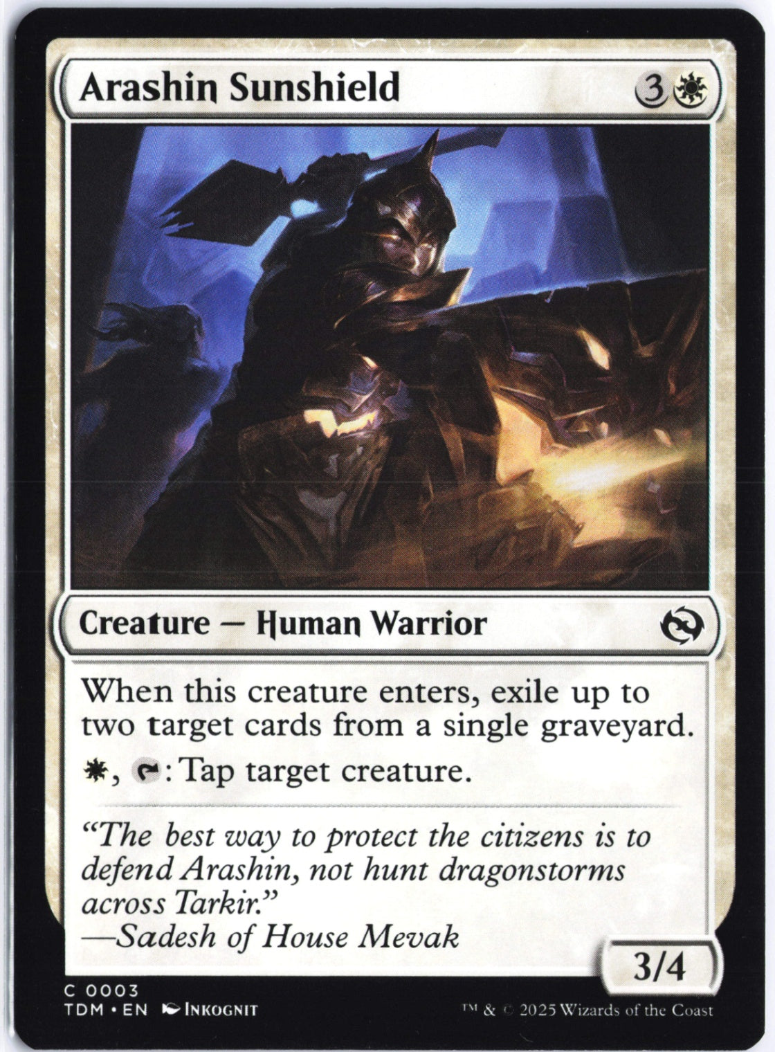 Arashin Sunshield C Tarkir: Dragonstorm 3 NM